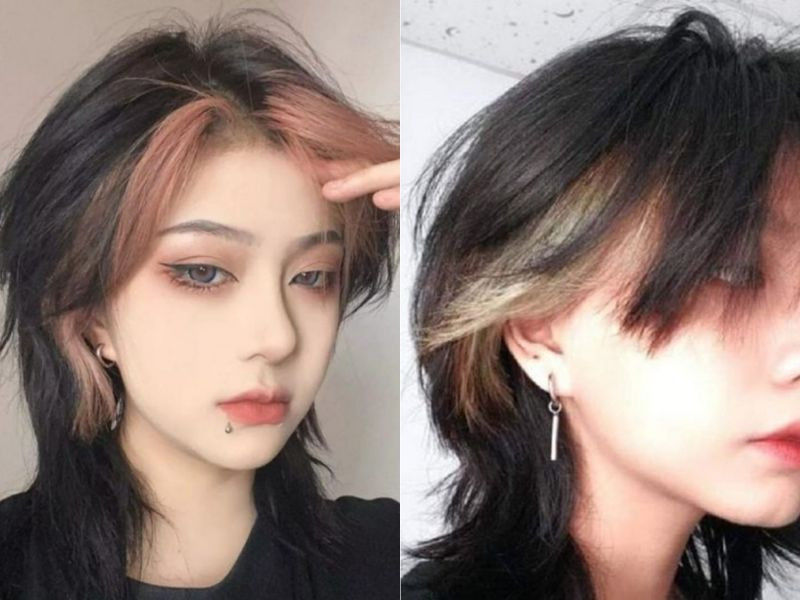 Kiểu tóc nữ mullet layer highlight mái tạo điểm nhấn ấn tượng, sành điệu