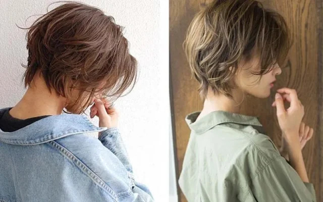 Kiểu tóc pixie xoăn nhẹ, cá tính và độc đáo.