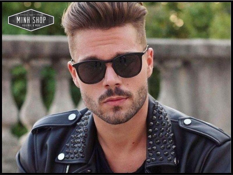 Kiểu tóc Pompadour sang trọng cho quý ông đeo kính cận