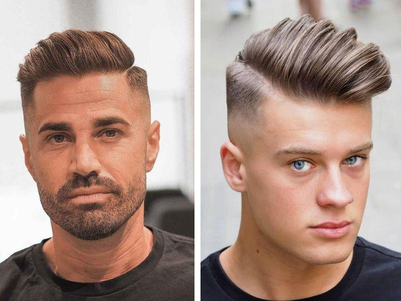Kiểu tóc Side Swept tạo điểm nhấn thu hút cho mặt dài gầy