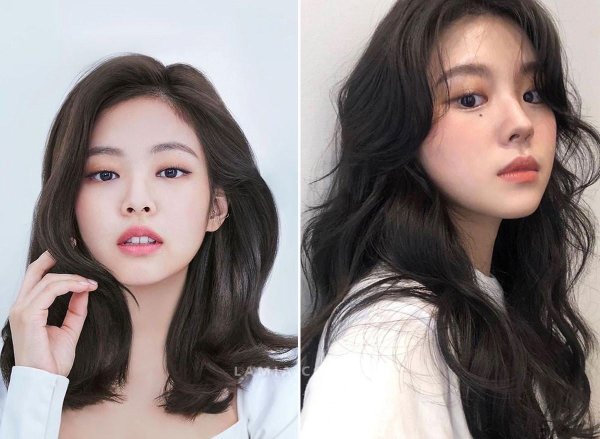 Kiểu tóc sóng lơi dài side part thanh lịch