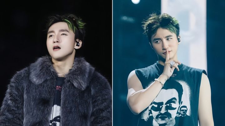 Kiểu tóc sport Sơn Tùng Middle-Part gẩy light xanh lá