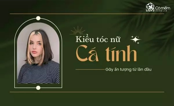 Kiểu tóc tém nữ cá tính với màu nhuộm sáng