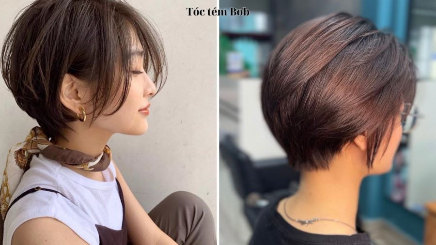 Kiểu tóc tém uốn xoăn nhẹ bob cá tính, phong cách và dễ chăm sóc