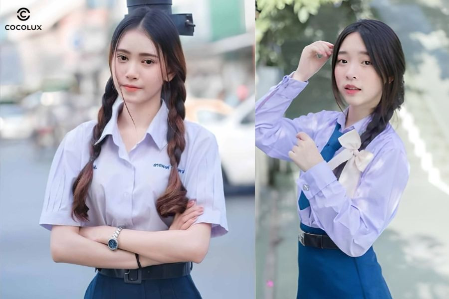Kiểu tóc tết kiểu Thái mang đến vẻ đẹp mộc mạc