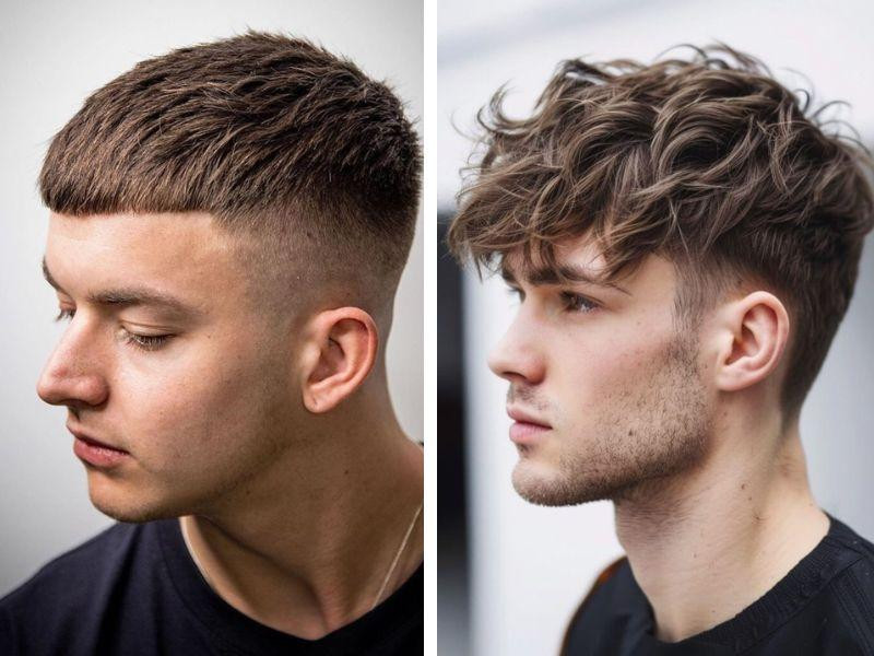 Kiểu tóc Textured Crop tạo vẻ tươi mới cho mặt tròn đầy đặn