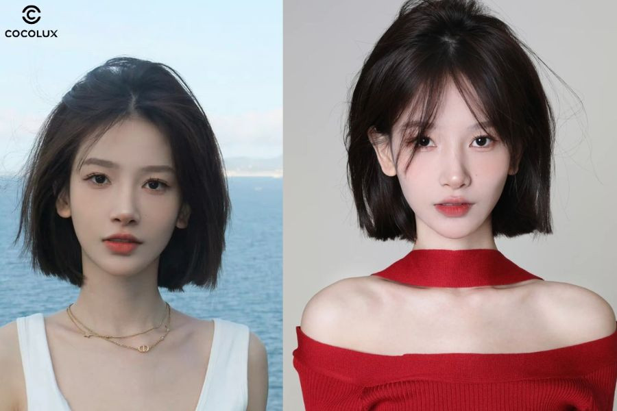 Kiểu tóc thẳng ngang vai trẻ trung cho nữ thanh lịch