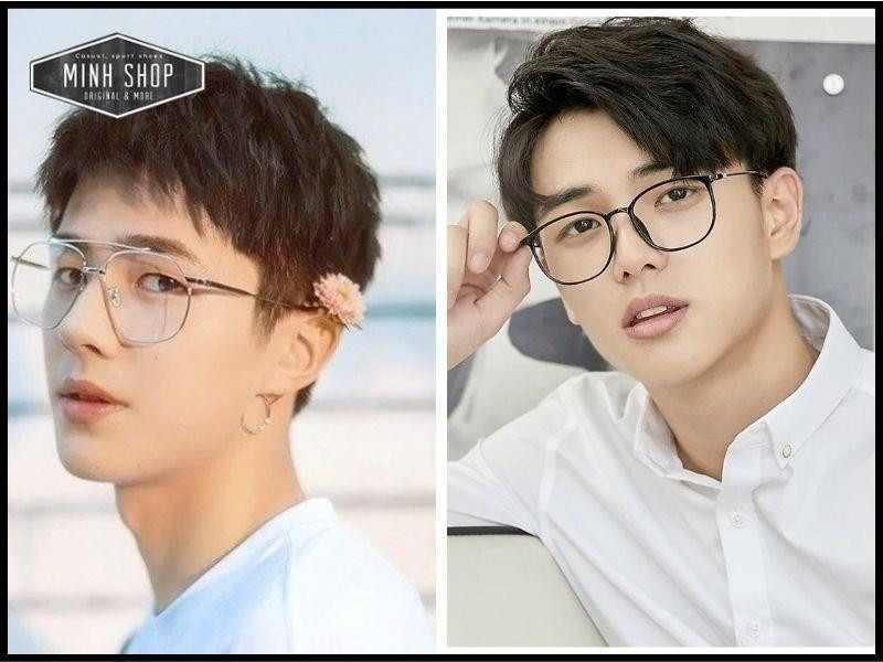 Kiểu tóc Two Block mang lại diện mạo hiện đại khi đeo kính