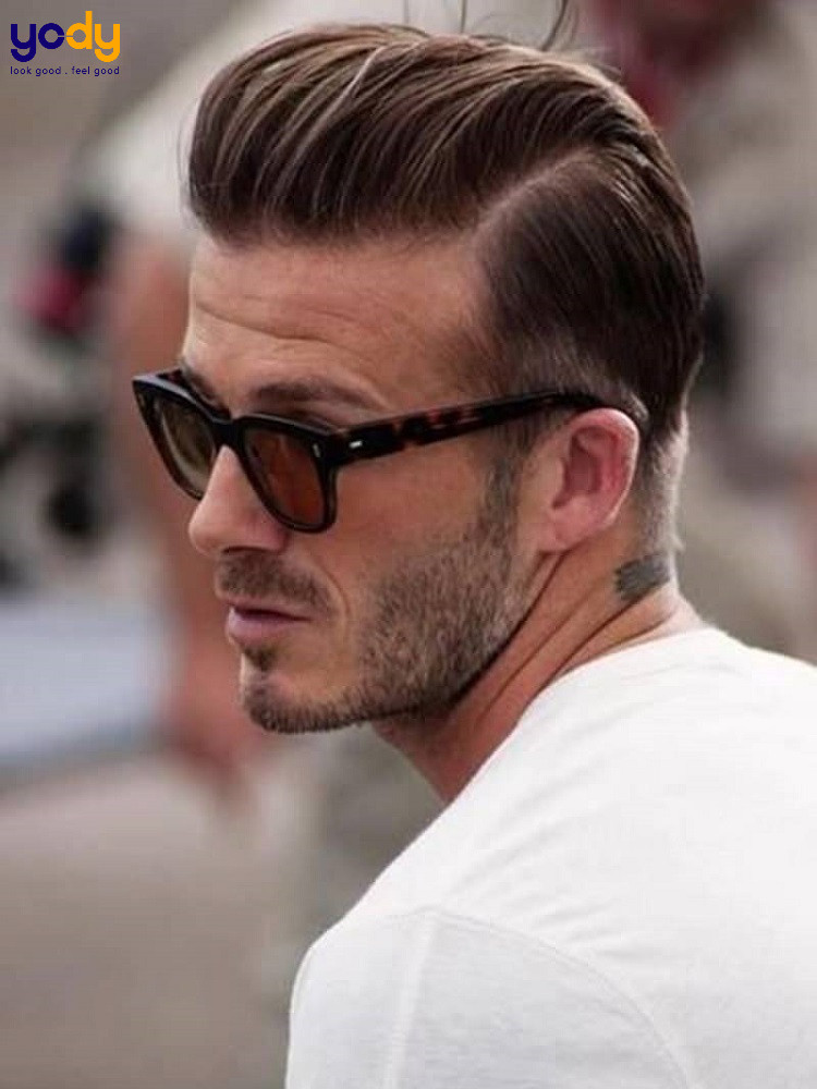 kiểu tóc undercut mặt tròn slick back