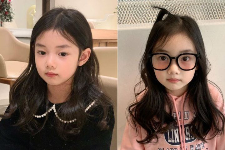 Kiểu tóc uốn bé gái dịu dàng