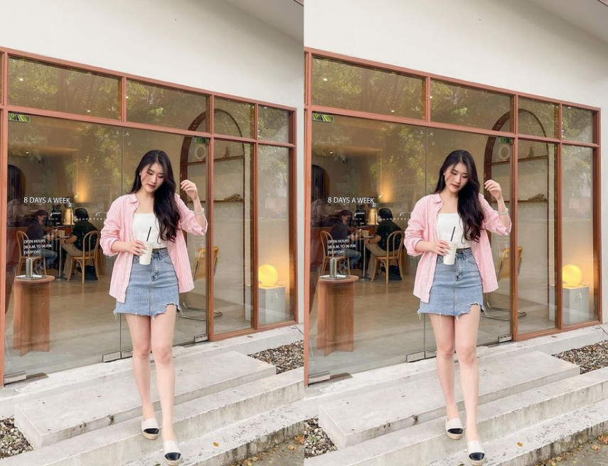 kiểu tóc uốn đuôi ngang lưng giúp tóc mỏng trông dày hơn