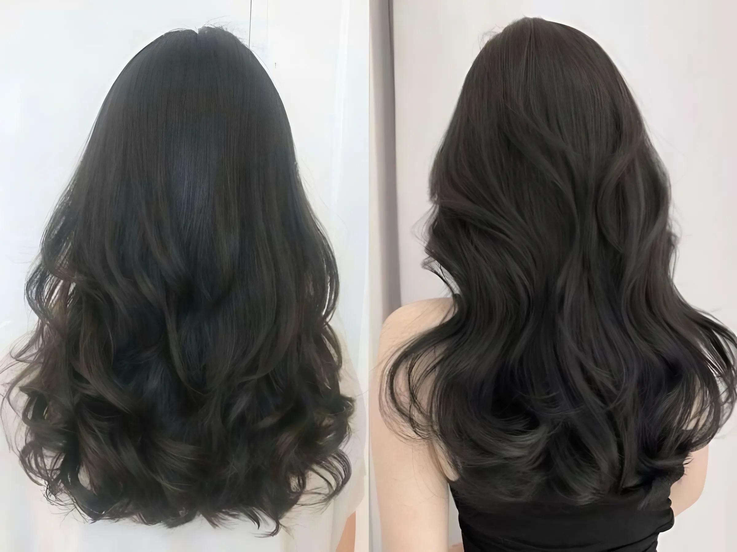 Kiểu tóc uốn xoăn lọn bồng bềnh, quyến rũ khi diện áo dài sang trọng đi đám cưới