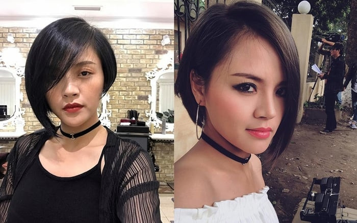 Kiểu tóc vic bob lệch ấn tượng