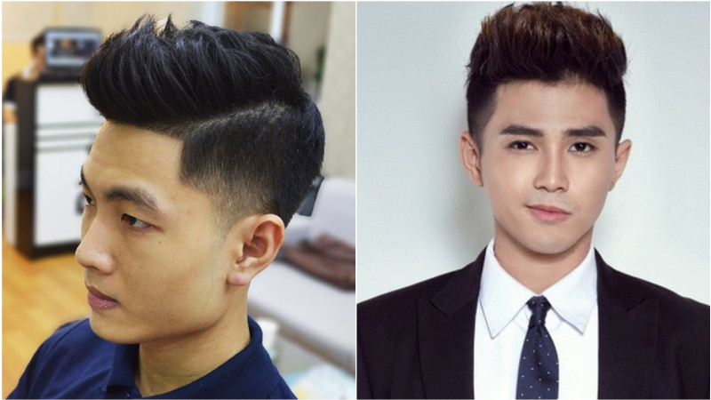 Kiểu tóc vuốt dựng sành điệu cho con trai