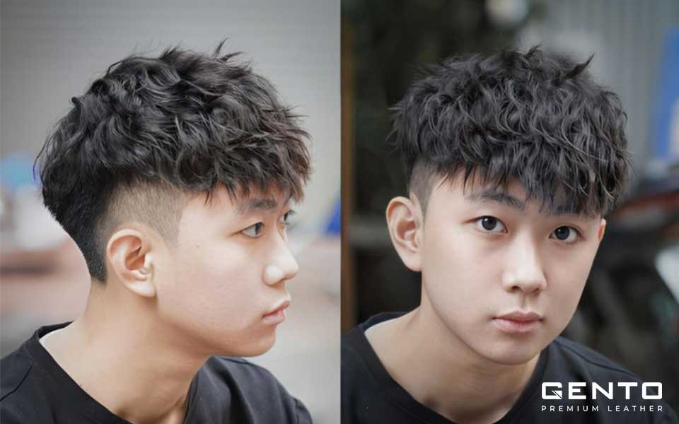 Kiểu tóc vuốt keo dựng phong cách cho nam mặt tròn béo