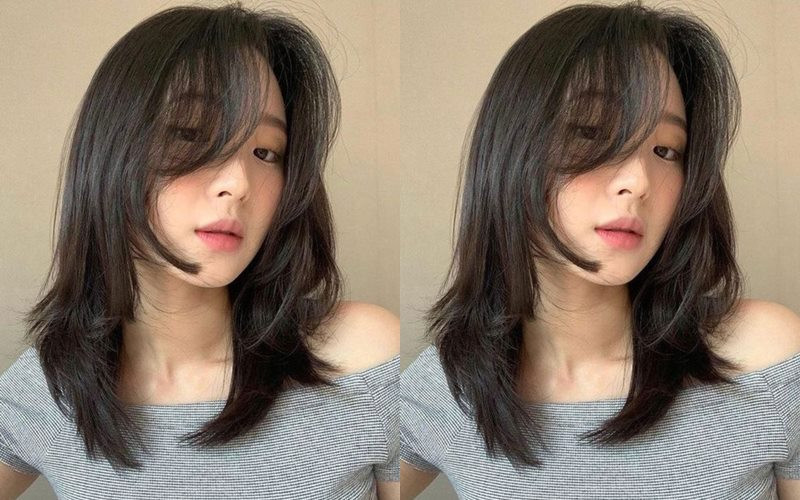 Kiểu tóc wolf cut layer ngang vai mang vẻ đẹp dịu dàng nhưng không kém phần cá tính, dễ dàng chăm sóc