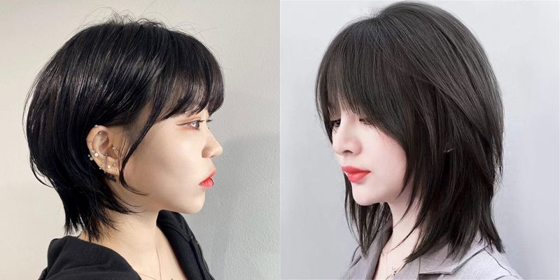 Kiểu tóc wolf cut layer uốn chữ C đơn giản nhưng hiệu quả, tạo độ dày và bồng bềnh tự nhiên cho mái tóc