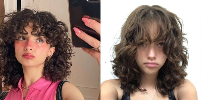 Kiểu tóc wolf cut layer xoăn lọn nhỏ độc đáo, dành cho những cô nàng yêu thích sự phá cách và ấn tượng