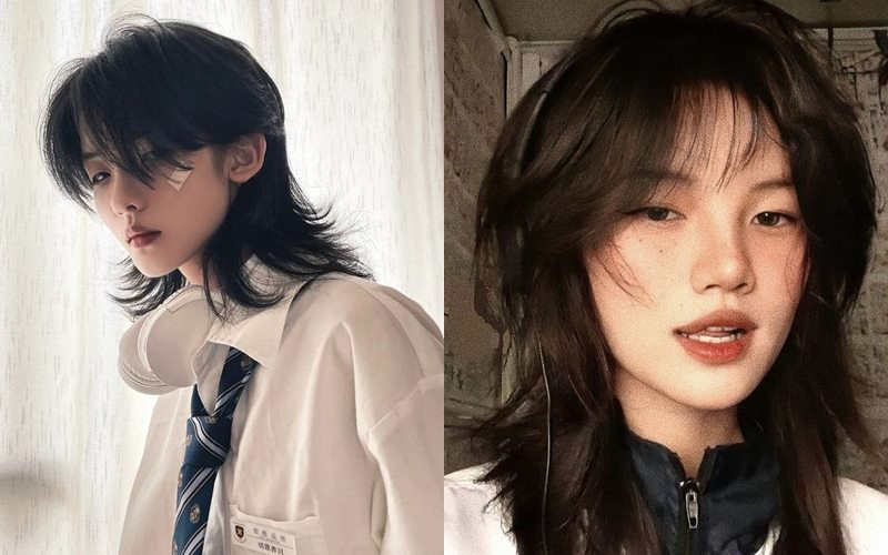 Kiểu tóc wolf cut mullet phù hợp mọi khuôn mặt