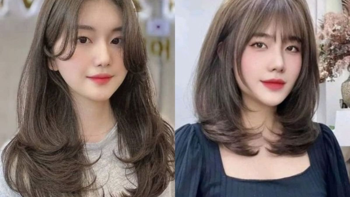 Kiểu tóc xoăn chữ C tóc ngắn layer tạo độ bồng bềnh thu hút