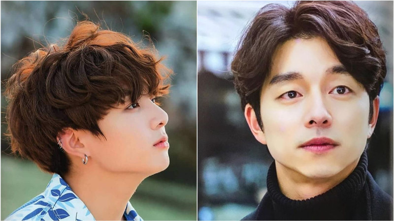 Kiểu tóc xoăn nhẹ bồng bềnh, mang lại vẻ lãng tử và thu hút cho chàng trai.