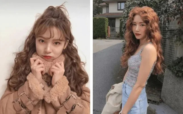 Kiểu tóc xoăn phong cách hippie phóng khoáng cho người mặt gầy