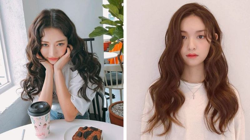 Kiểu tóc xoăn sóng ngang lưng dịu dàng cho phái nữ