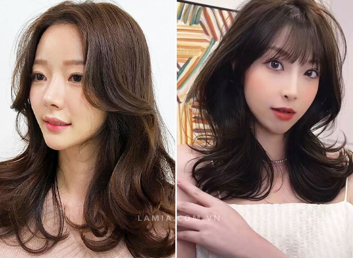 Kiểu tóc xoăn sóng to uốn vểnh tinh tế