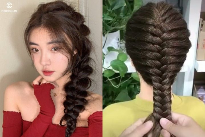 Kiểu tóc xương cá cho tóc dài thêm duyên dáng
