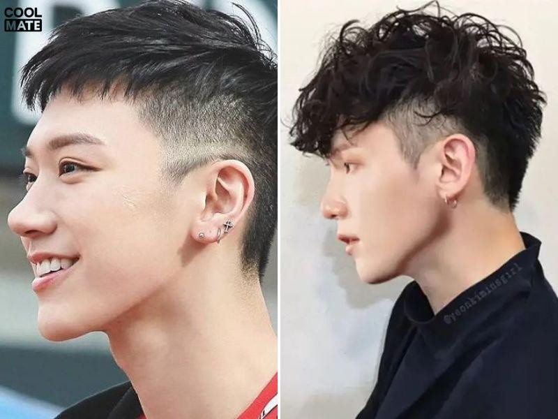 Layer nam cạo hai bên tạo sự tương phản hiện đại, kiểu tóc nam 2024 layer cá tính