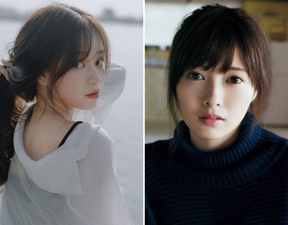 Mái chéo giúp nữ mặt tròn to che khuyết điểm hiệu quả