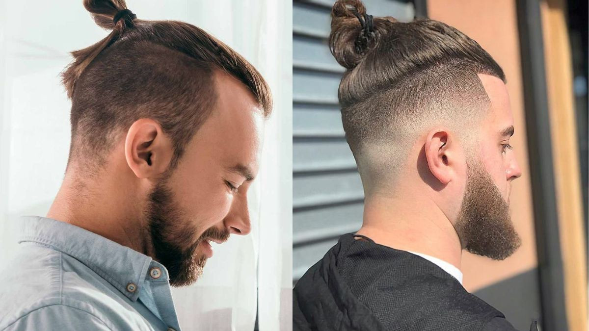 Mái tóc buộc nam High Fade ấn tượng