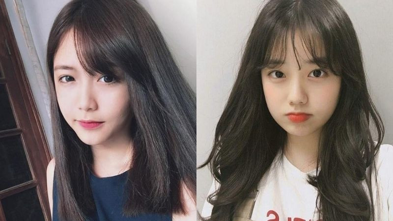 Mái tóc dài phù hợp cho gương mặt dài