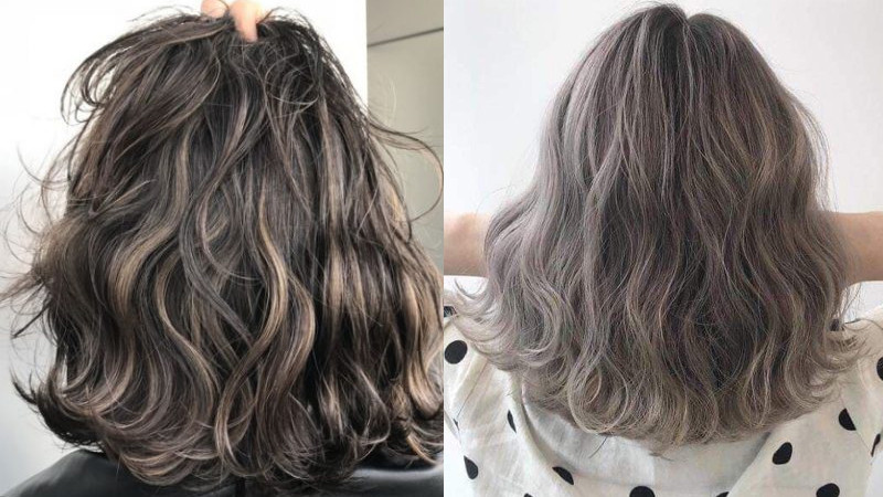 Mái tóc layer uốn con sâu với màu nhuộm độc đáo, thể hiện vẻ đẹp cá tính và phóng khoáng