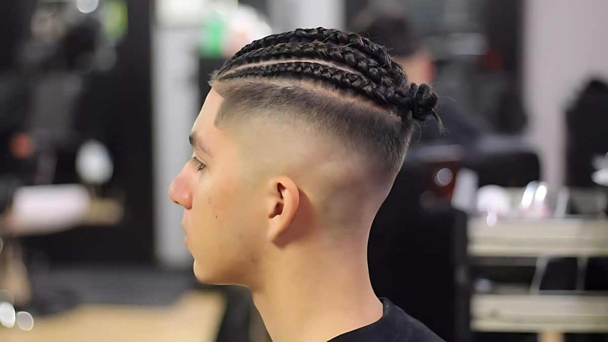 Mái tóc nam dài cột Mohican đẹp