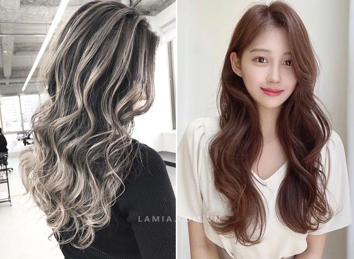 Mái tóc sóng lơi dài lọn to nhỏ độc đáo