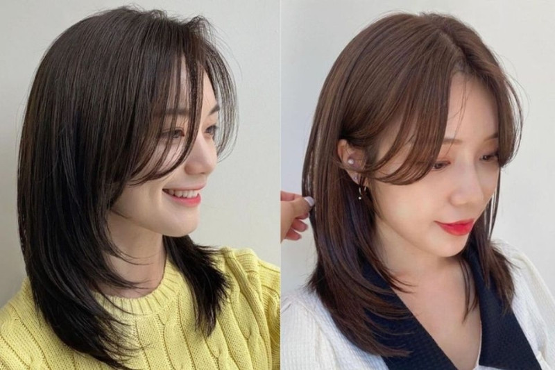 Mẫu kiểu tóc ngắn layer đẹp được duỗi thẳng và cụp nhẹ đuôi, ôm sát khuôn mặt, tăng vẻ cá tính