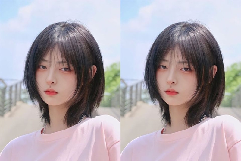 Mẫu kiểu tóc ngắn layer đẹp phong cách Trung Quốc, tươi mới và sành điệu, kết hợp màu nhuộm nổi bật