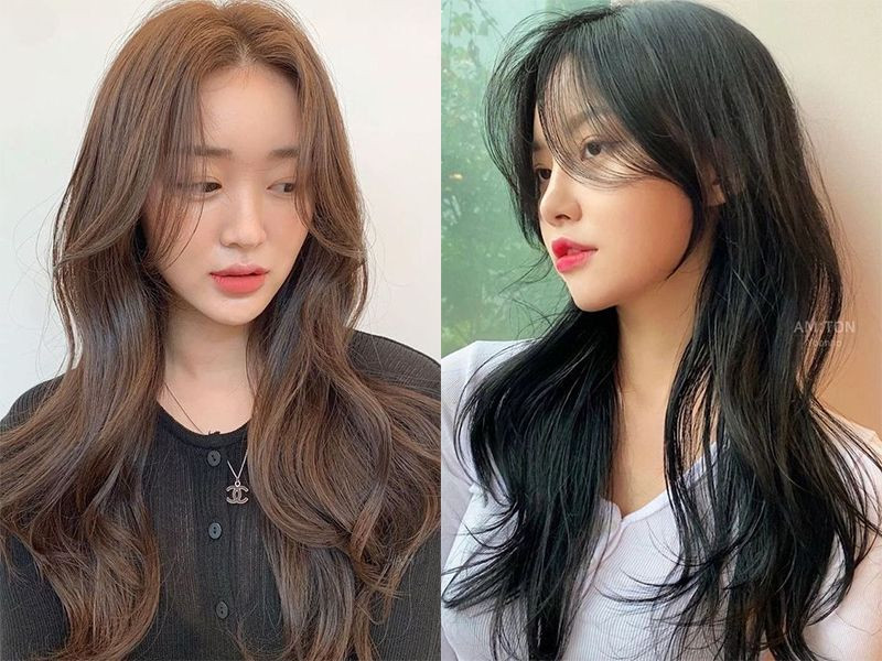 Mẫu kiểu tóc nữ mullet layer dài tự nhiên mang vẻ đẹp thanh lịch