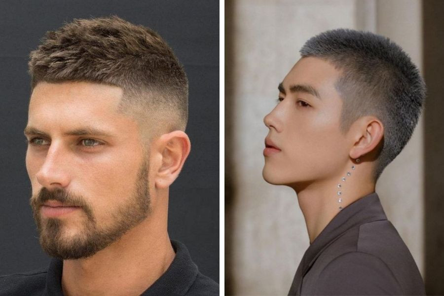 Mẫu nam ngắn mùa hè Buzz Cut phóng khoáng