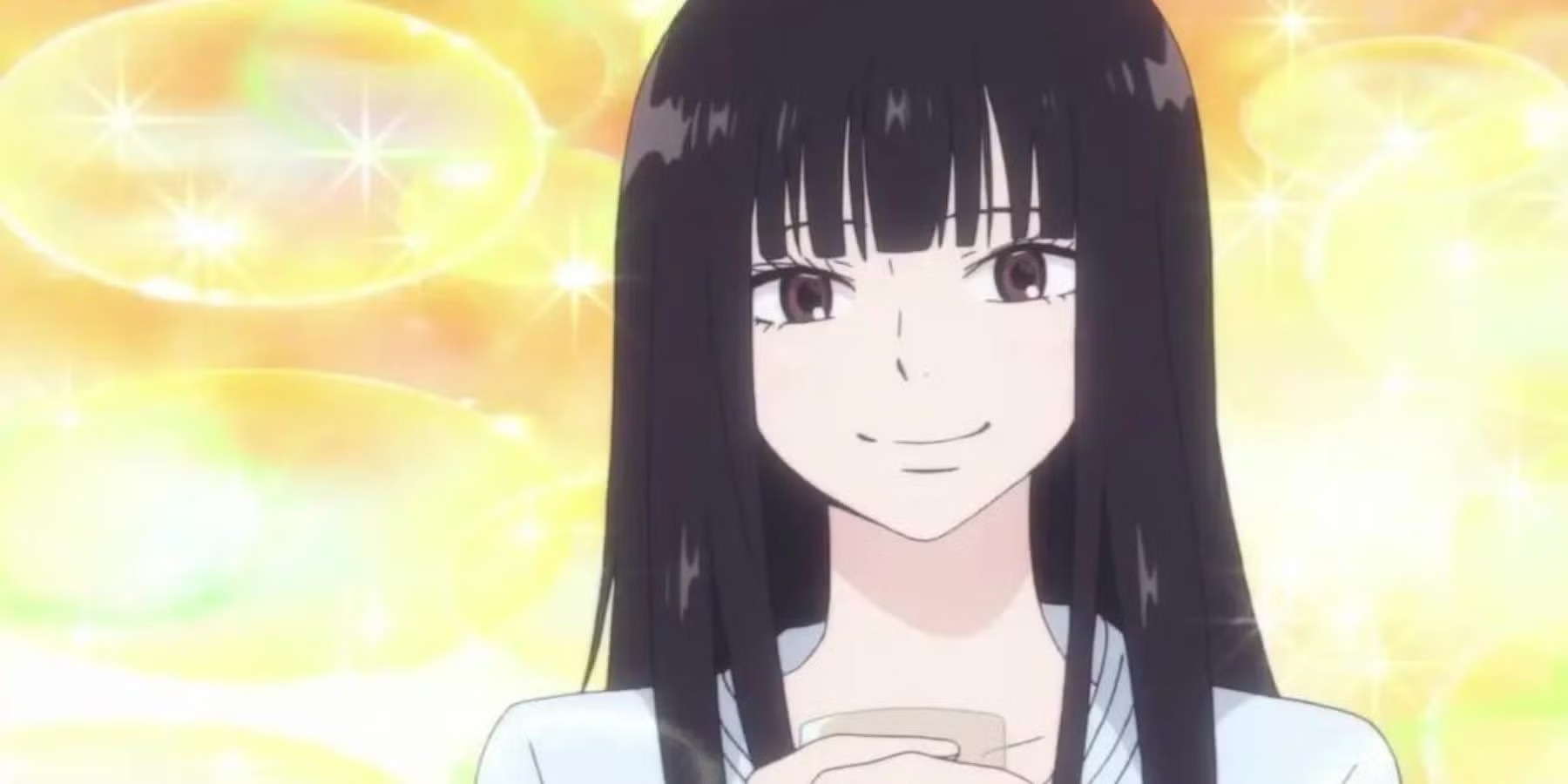 Mẫu tóc anime nữ dài kết hợp mái bằng dễ thương