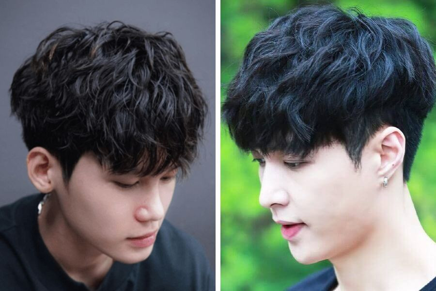Mẫu tóc Layer nam ngắn bồng bềnh và tự nhiên