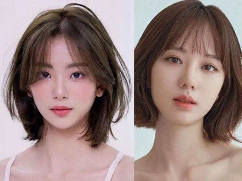 Mẫu tóc layer nữ ngắn trẻ trung, năng động, được nhiều idol ưa chuộng.