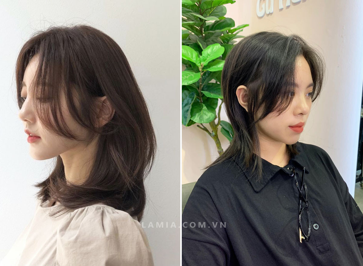 Mẫu tóc mullet layer dài tỉa đuôi tôm