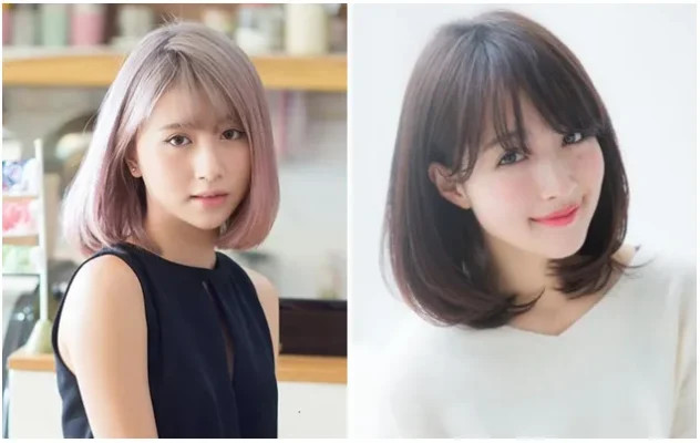 Mẫu tóc ngắn cụp highlight độc đáo