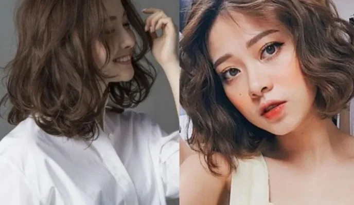 Mẫu tóc ngắn xoăn lơi bob thanh lịch