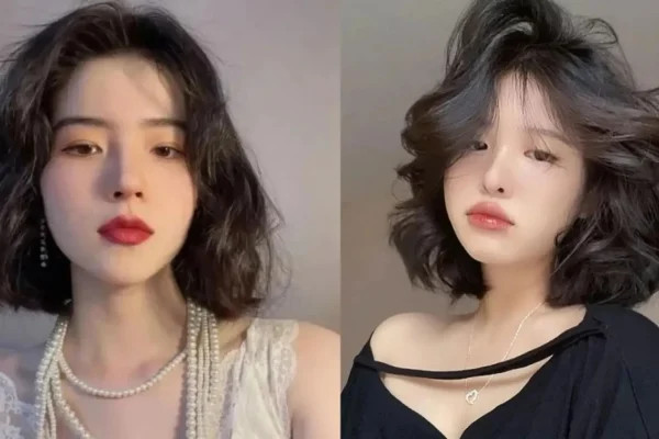 Mẫu tóc ngắn xoăn lơi cho tóc mỏng