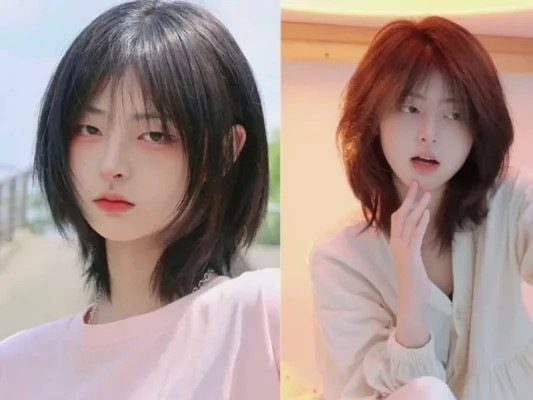 Mẫu tóc ngắn xoăn lơi mullet hiện đại