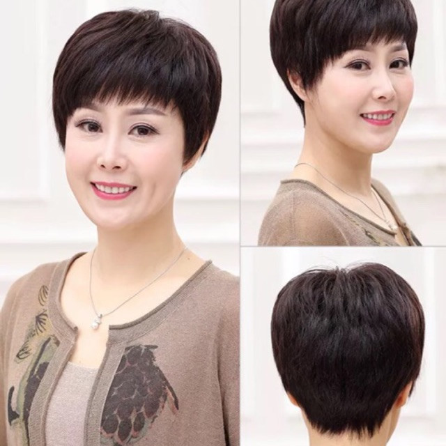 Mẫu tóc tém cá tính cho tuổi trung niên