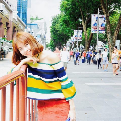 Minh Hằng tóc ngắn kiểu bob uốn cụp trẻ trung